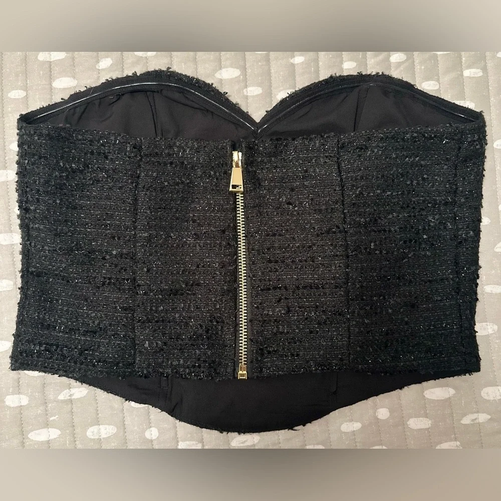 Tweed Sweetheart Neckline Corset
Tube Top - Picture 5 of 5